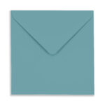 130mm Square Teal Envelopes