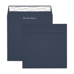 220mm square oxford blue peel seal wallet envelopes 120gsm