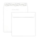 Ice White Square Peel and Seal Wallet Envelopes 120gsm