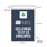 Compostable - Cello Bags to Fit C5 Envelopes (Peel & Seal)