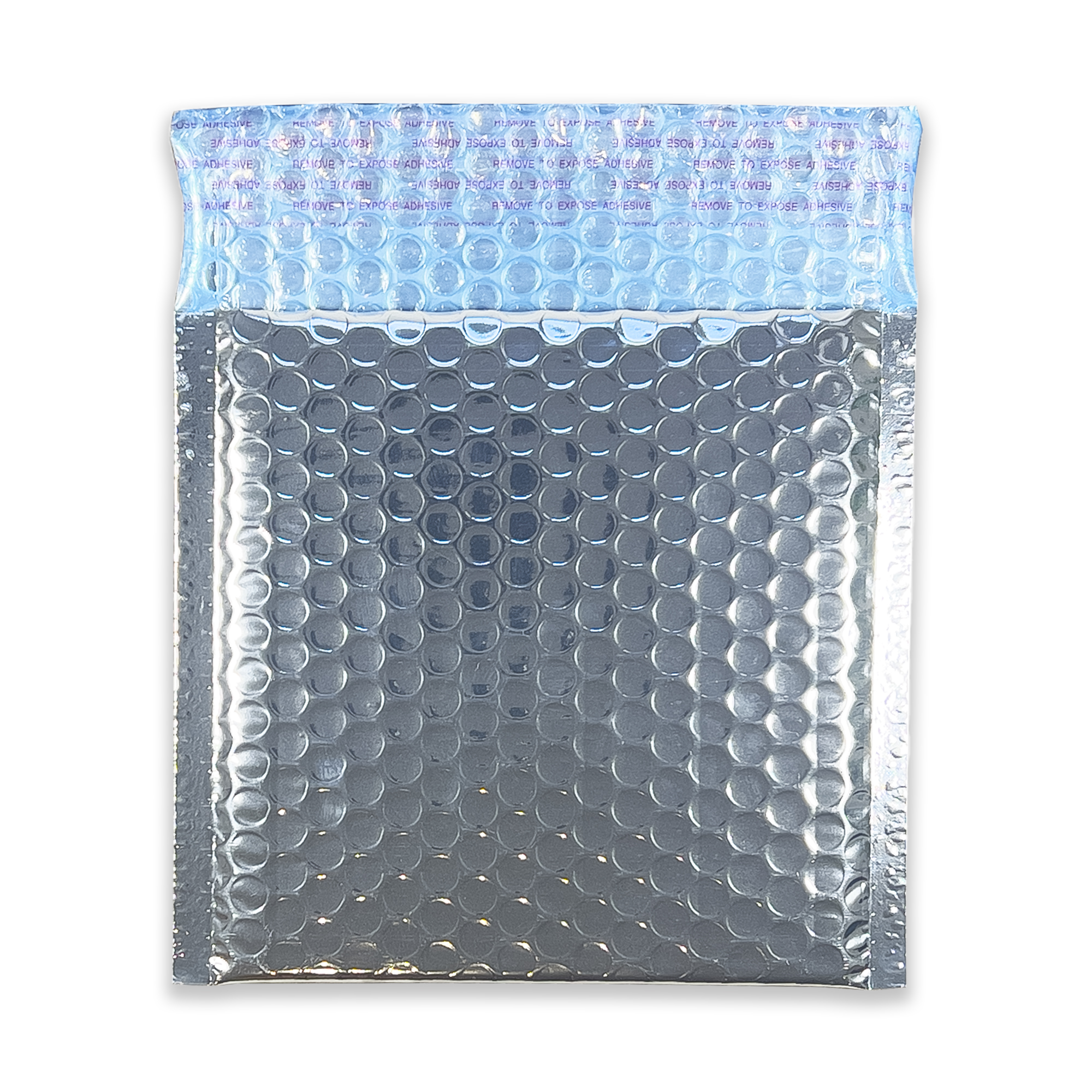 metallic-silver-bubble-padded-envelopes-165×165-flap-open