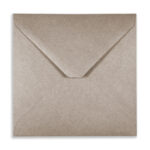 ribbed kraft 155mm square Envelope flap closed 2