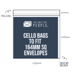 Cello Bags to Fit 164mm SQ Envelopes