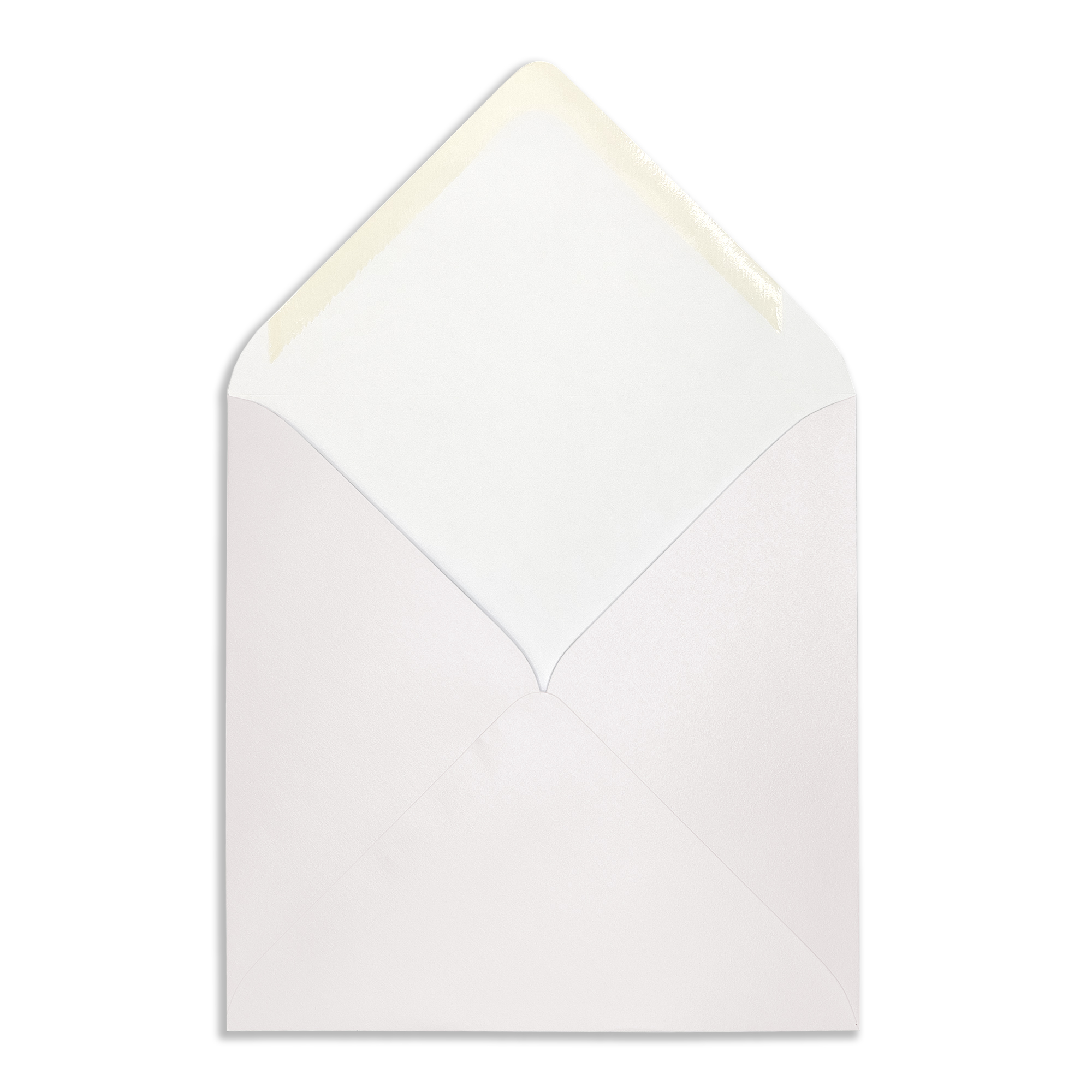 white_square_pearlescent_envelopes_open_flap
