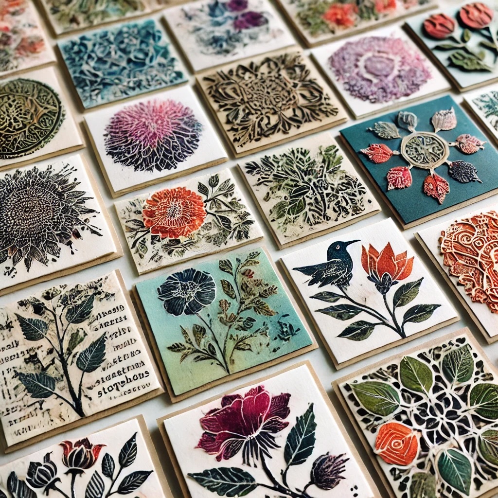 Handmade Cards Using Stamps and Inks