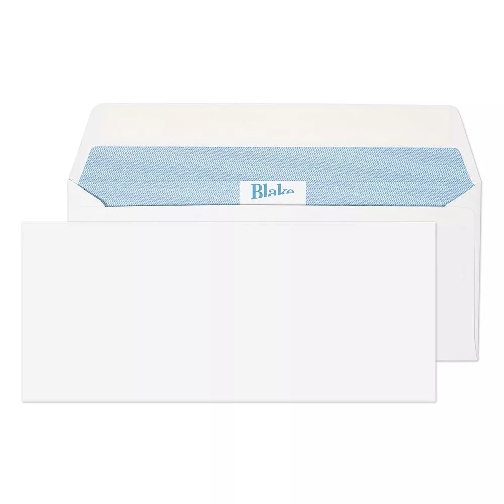 105mm x 241mm Ultra White Wove Peel & Seal Envelopes (120gsm)