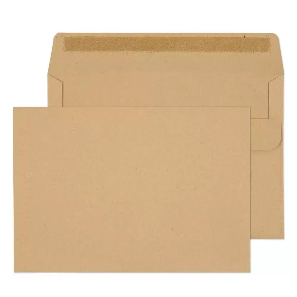 C6 Recycled Manilla Self Seal Envelopes (80gsm)