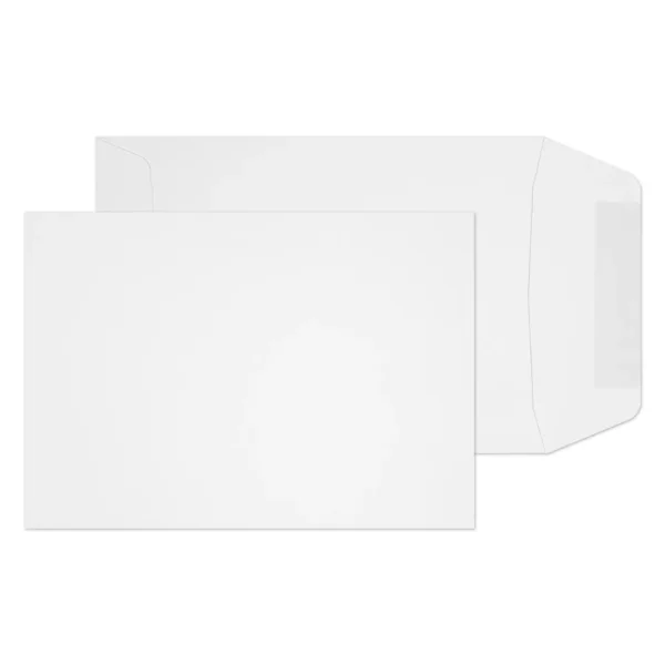 C6 White Gummed Pocket Envelopes