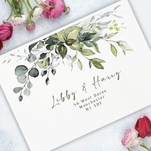 125mm x 175mm Printed Wedding Envelopes