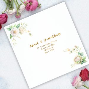 130mm Square Printed Wedding Envelopes