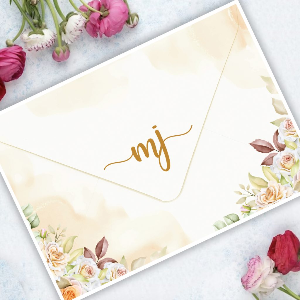 C6 wedding printed envelopes