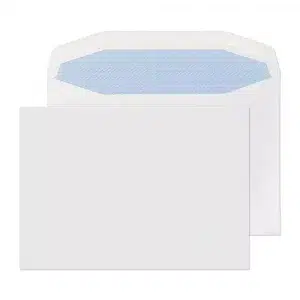 c5 white gummed blue hatch wallet envelopes 100gsm