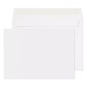 c5 ice white peel seal wallet envelopes 120gsm