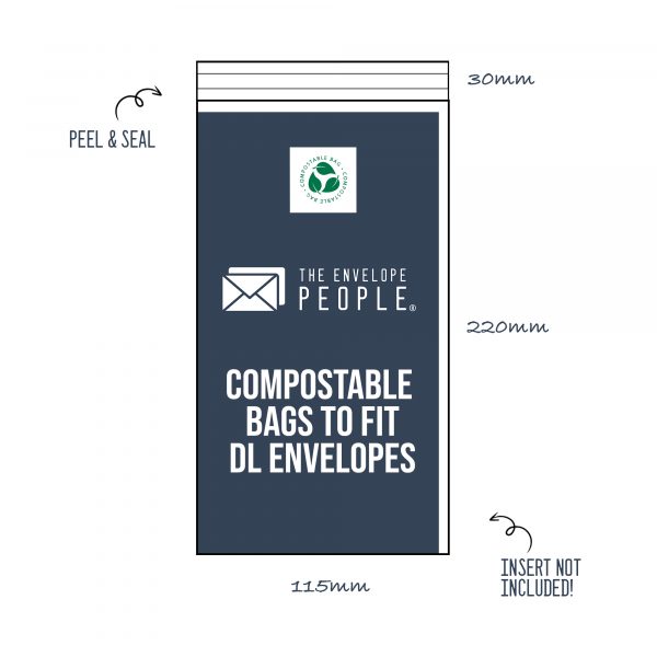 Compostable - Cello Bags to Fit DL Envelopes