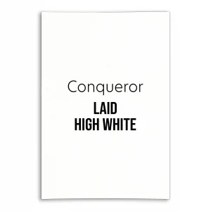 conqueror high white laid