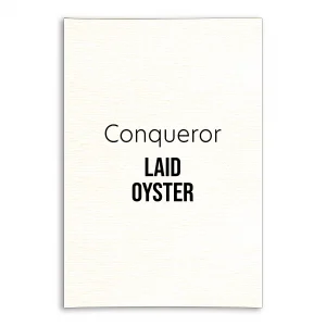 Conqueror Laid Unwatermarked Card - Oyster