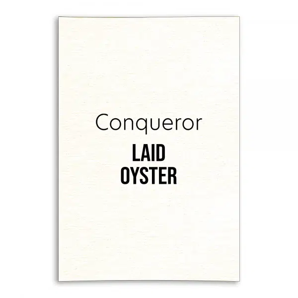 Conqueror Laid Unwatermarked Card - Oyster