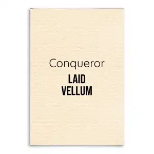 Conqueror Laid Unwatermarked Card - Vellum