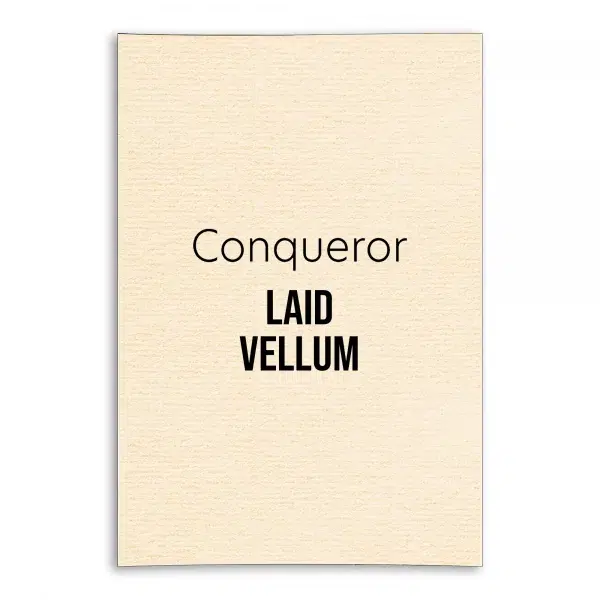 Conqueror Laid Unwatermarked Card - Vellum