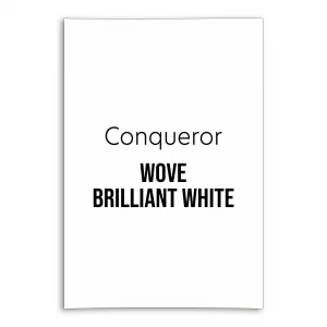 conqueror wove brilliant white