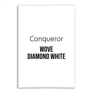 conqueror wove diamond white