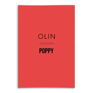 olin colours card poppy